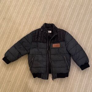 H&M Black and Gray Kids Puffer Jacket